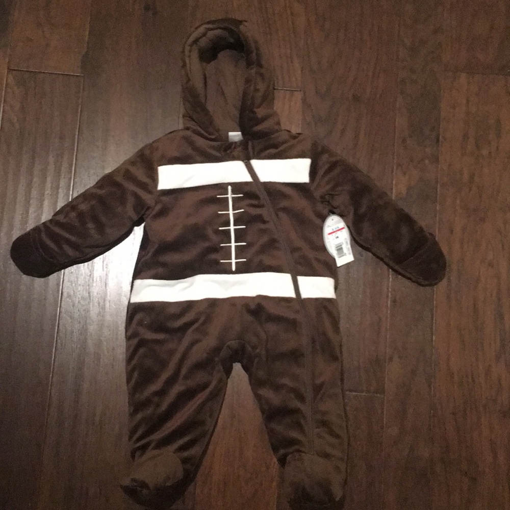 Football fleece zip up 6m. New with tags